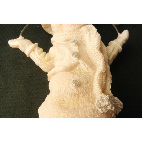 juggling snowman, white on white Holiday décor. standing mantel snowman - Picture 4 of 8